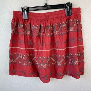 Hinge Boho Mini Skirt Size L EUC